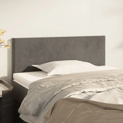 Testiera-Testata Decorativa Grigio Scuro 100x5x78/88 cm in Velluto 486588