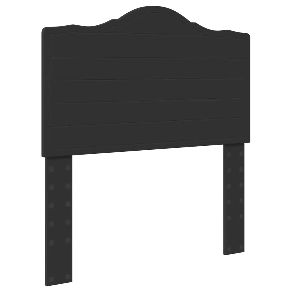 Struttura del letto con testiera Nero 75 x 190 cm Pino massello 3413372