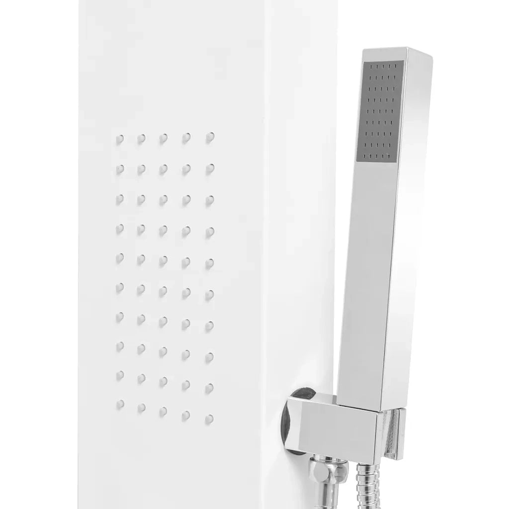 Pannello Doccia in Alluminio Bianco Opaco 142372