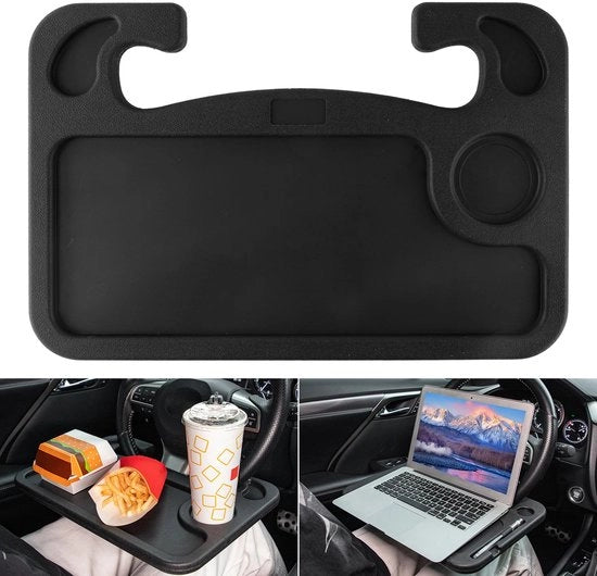 Supporto sterzo per auto - accessorio auto - tavolo da lavoro - pannello - decorazione auto - supporto sterzo - plastica - nero