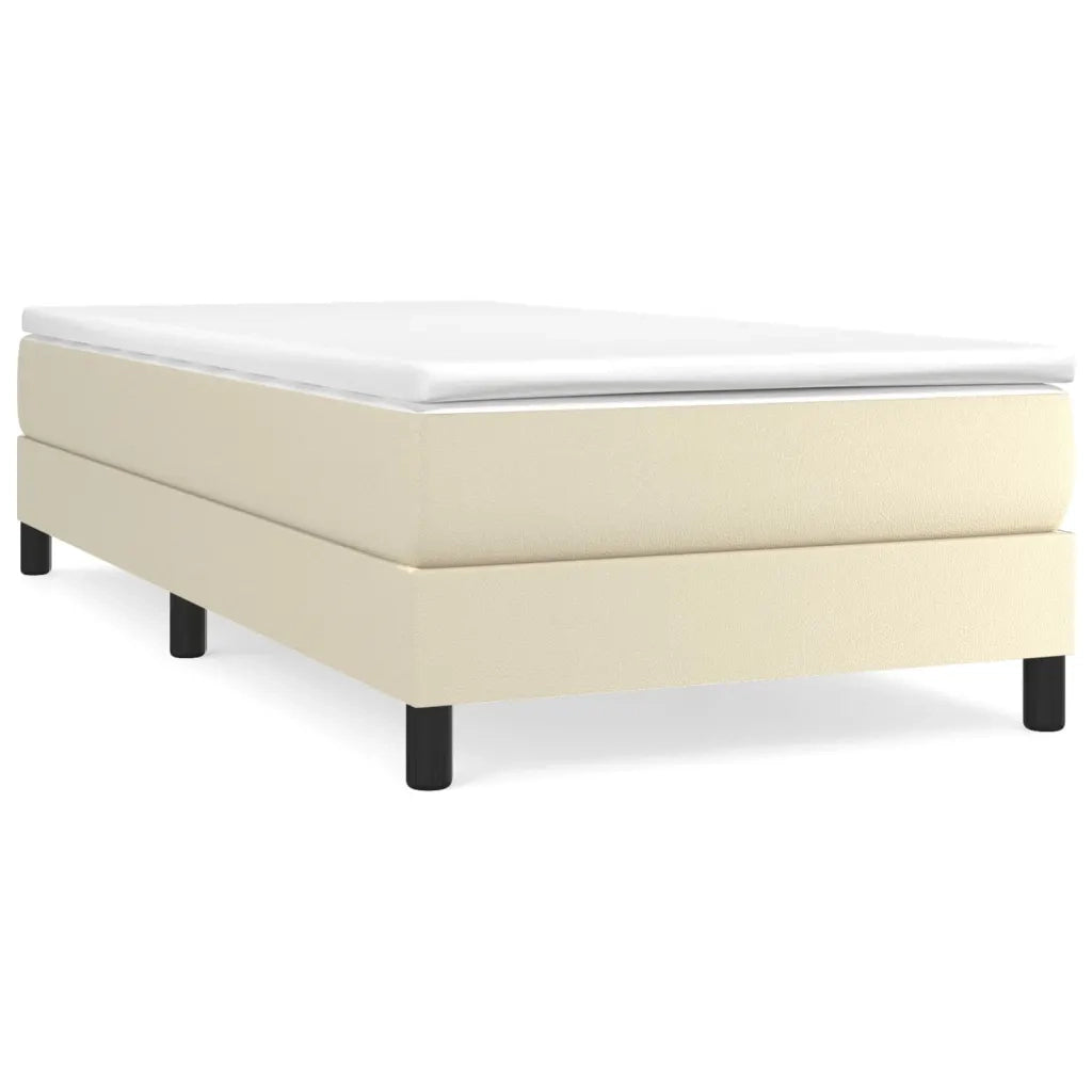 Struttura Letto a Rete a Molle Crema 90x190 cm in Similpelle 3120672
