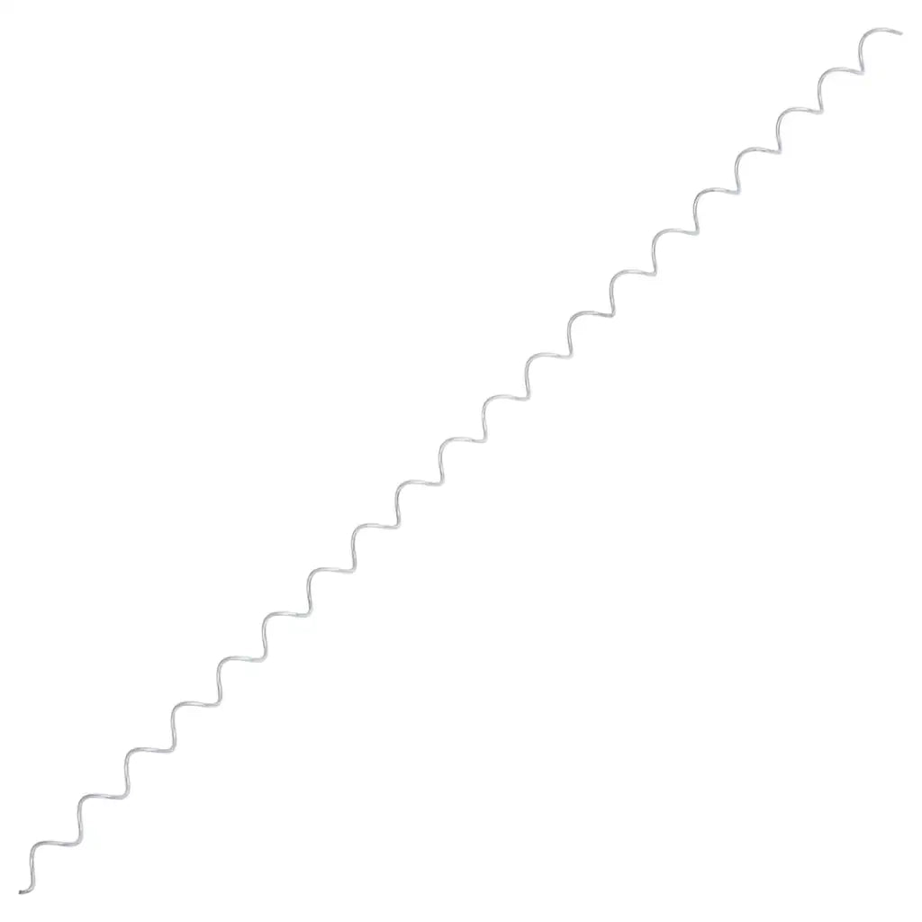 Spirali per Gabbioni 24 pz in Acciaio Zincato 100 cm 145627