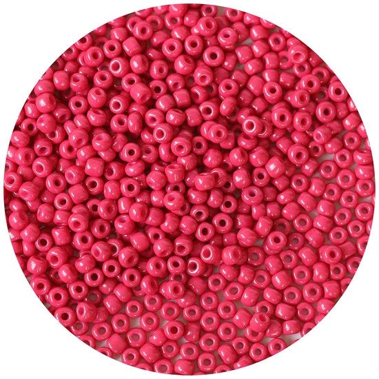 Kralen 4mm rossi in vetro per catenella, 6/0 kralen per bracciali, kralen per gioielli fai da te in rosso