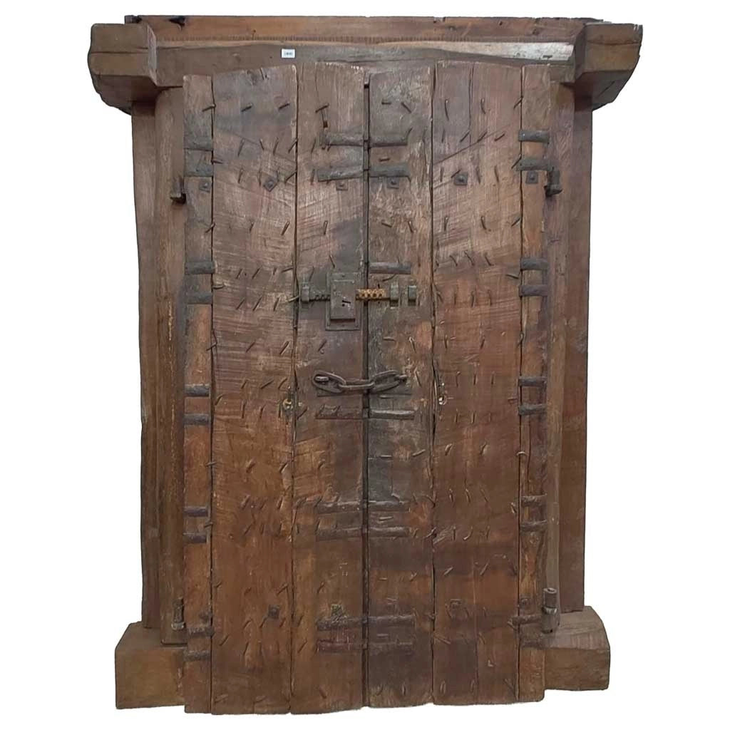 Porta in legno fatta a mano 162x33x211h cm