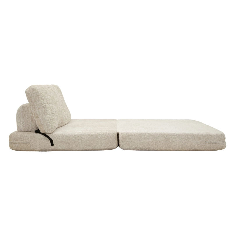 Divano/letto Faster Bianco cm 150x100x80 (compresso-misura Letto Cm213x150x18)