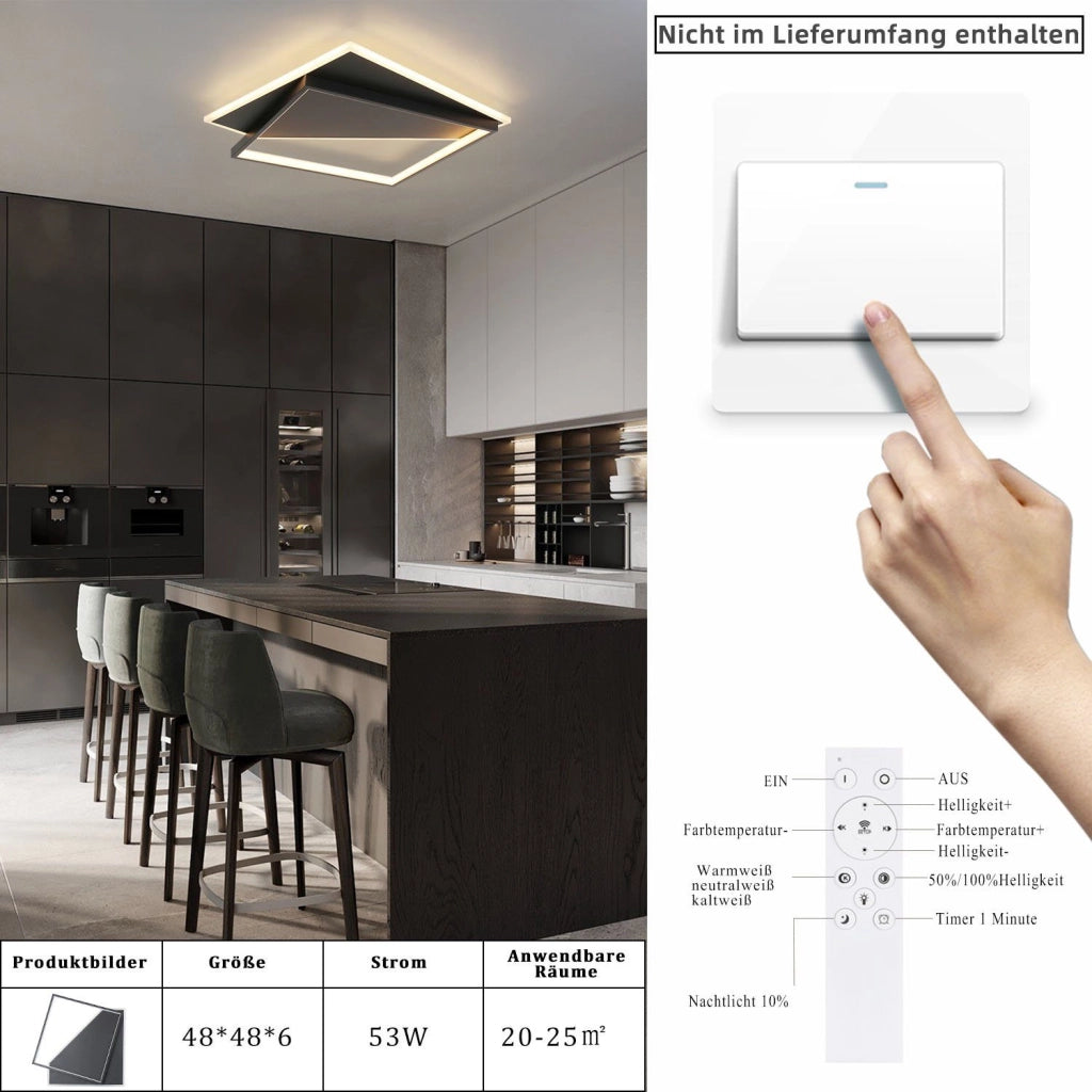 ZMH Lampada da soffitto LED da 40 cm dal design moderno