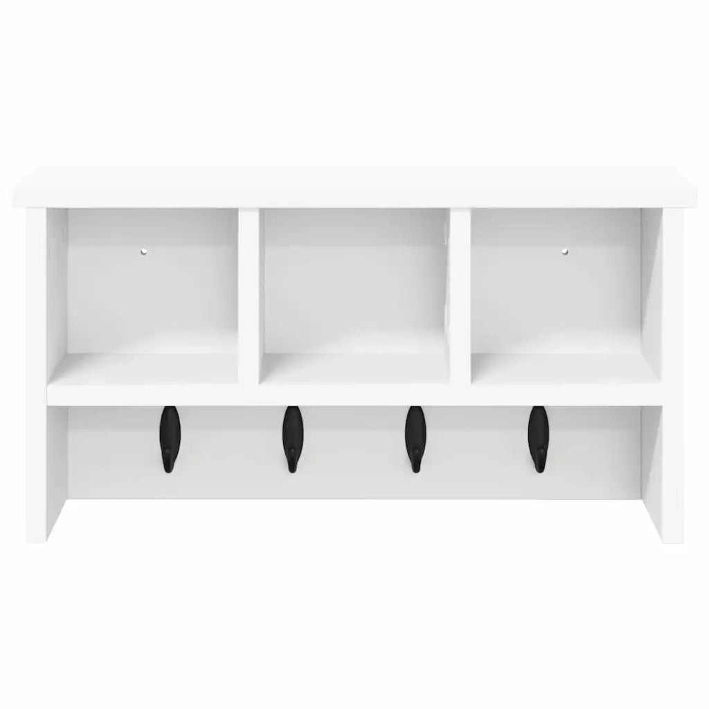 Appendiabiti a muro Bianco 50 x 16 x 26 cm Legno multistrato 874307