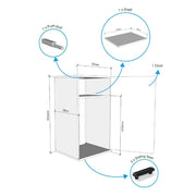 Askoll Opera Stand 80 Steel - supporto per acquario