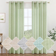 Gordini con Stampa a Tela Moderna con Occhietti per Soggiorno e Camera da Bambini - Set da 2 - Verde 

 o modello o codice prodotto: 
 o specifiche tecniche: