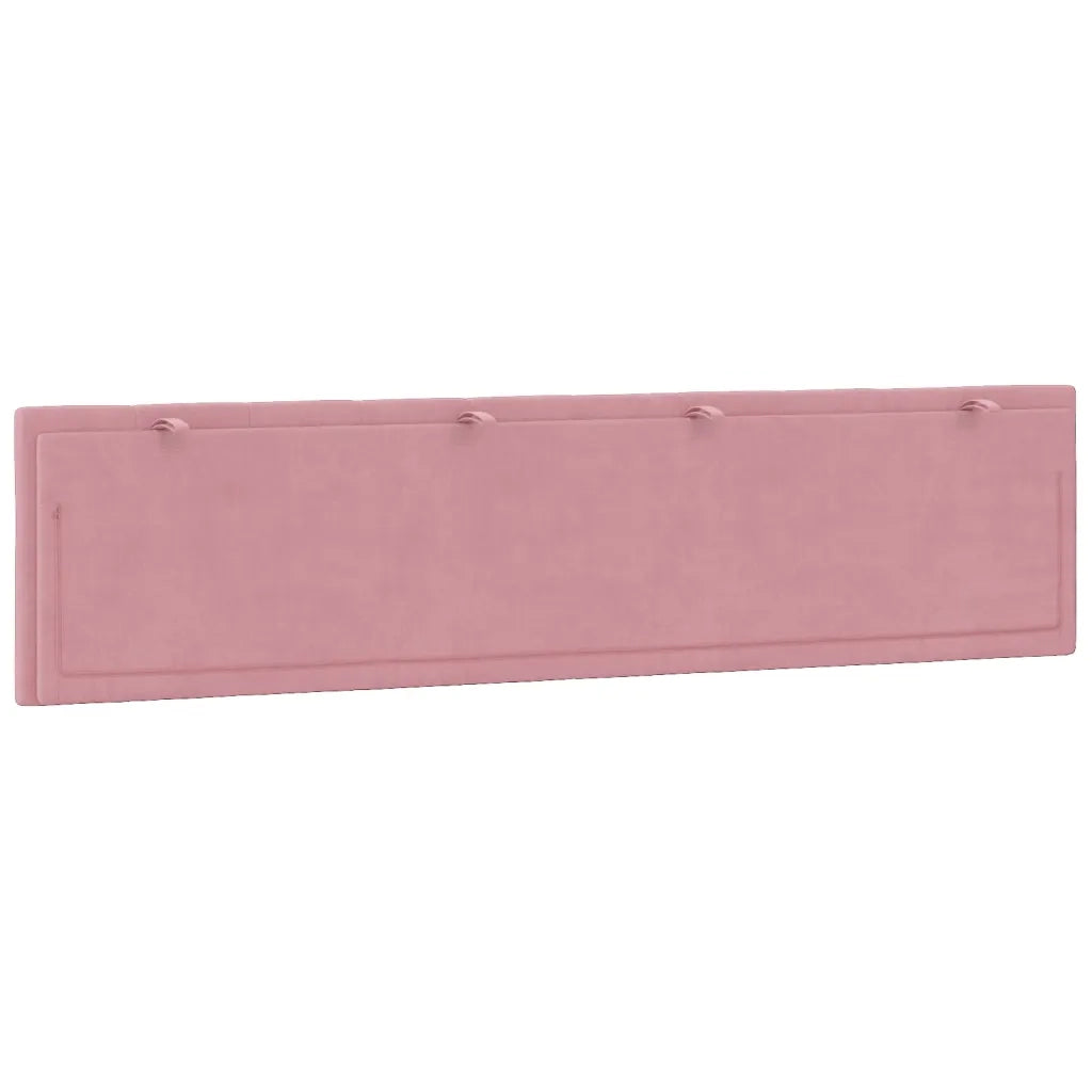 Cuscino Testiera Hanko Rosa 200 cm in Velluto 374694