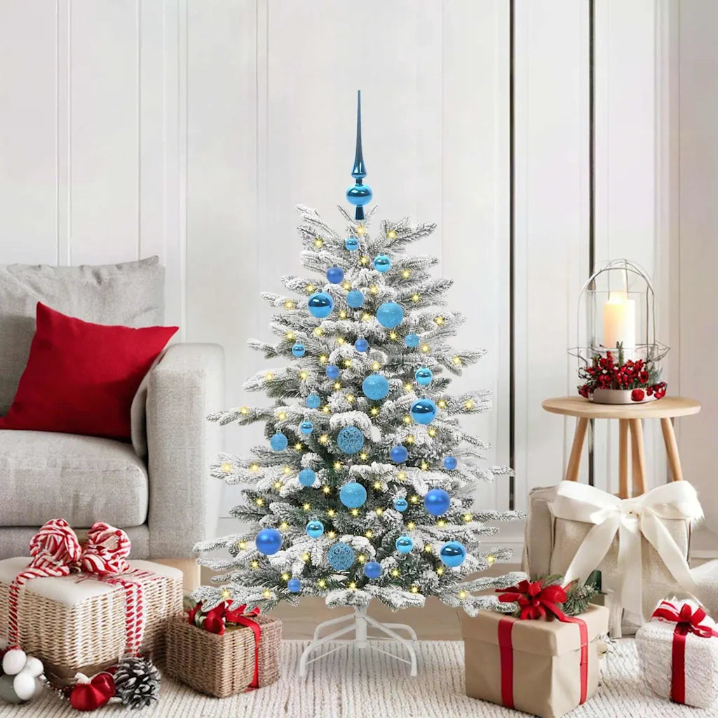 Albero di Natale Artificiale con Rami Pieghevoli Bianco 120 cm 3395629
