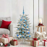 Albero di Natale Artificiale con Rami Pieghevoli Bianco 120 cm 3395629
