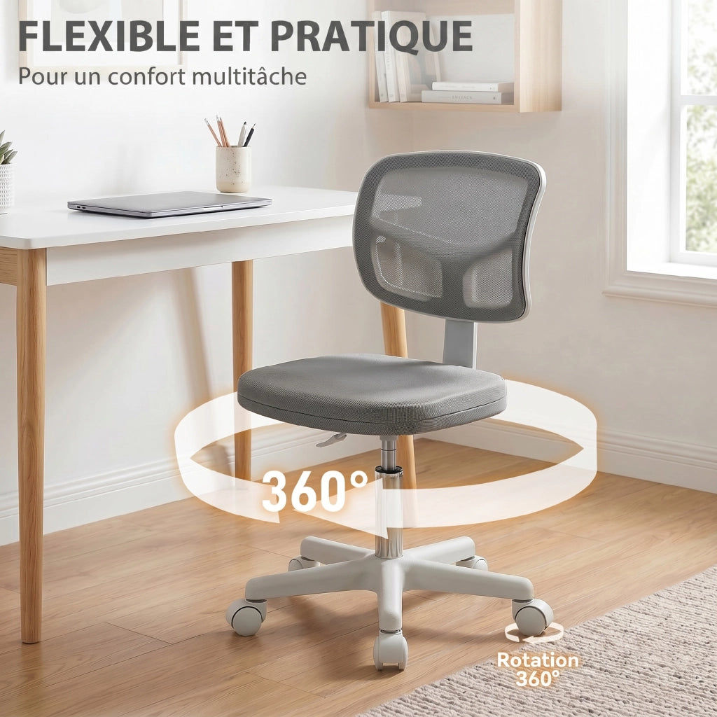 Sedia da Ufficio Ergonomica Senza Braccioli ¨C Minimal ¨C Grigio