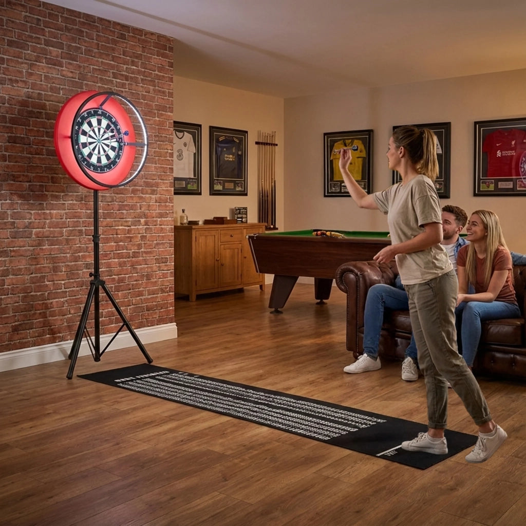Tavolo Multi Gioco 7-in-1 7ft (213 cm) Grigio con Freccette LED