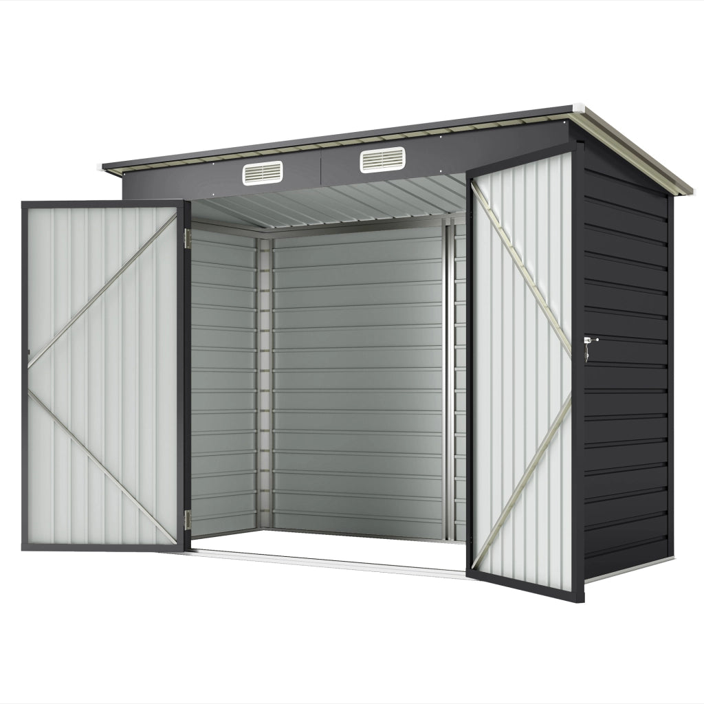 Capanno Attrezzi ¨C Zephmum ¨C Grigio Acciaio Zincato 249x121x183 cm