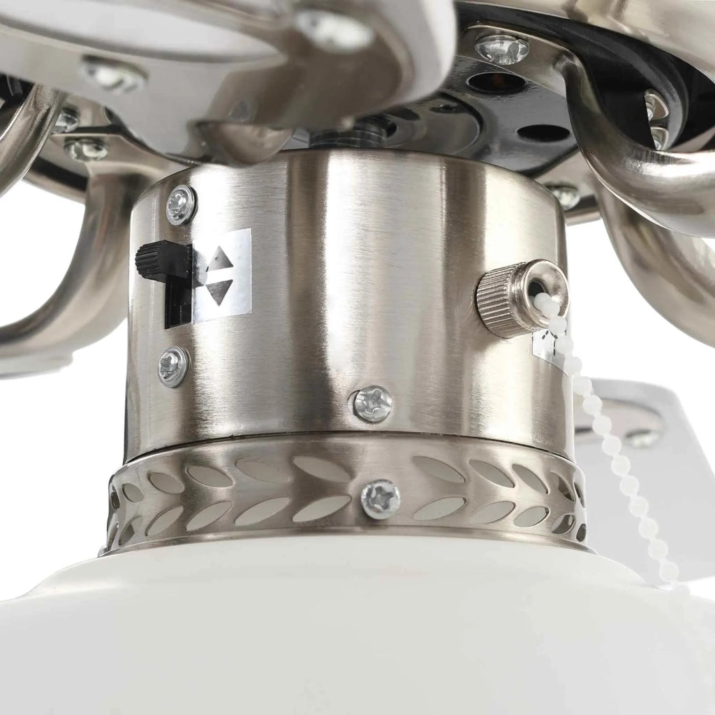 Ventilatore da soffitto con luce Ø 82 cm Bianco 42035660