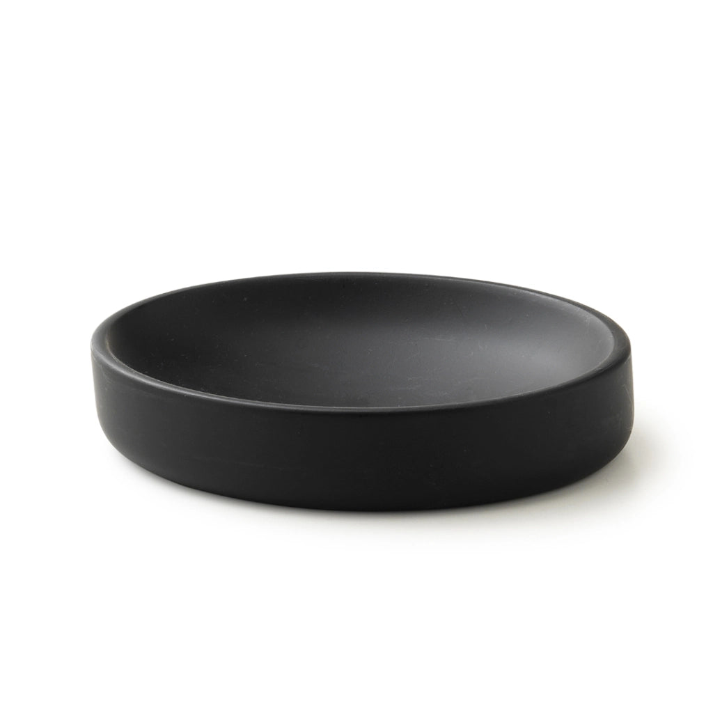 PORTASAPONE BRENDA 14X10XH3CM NERO MATT.