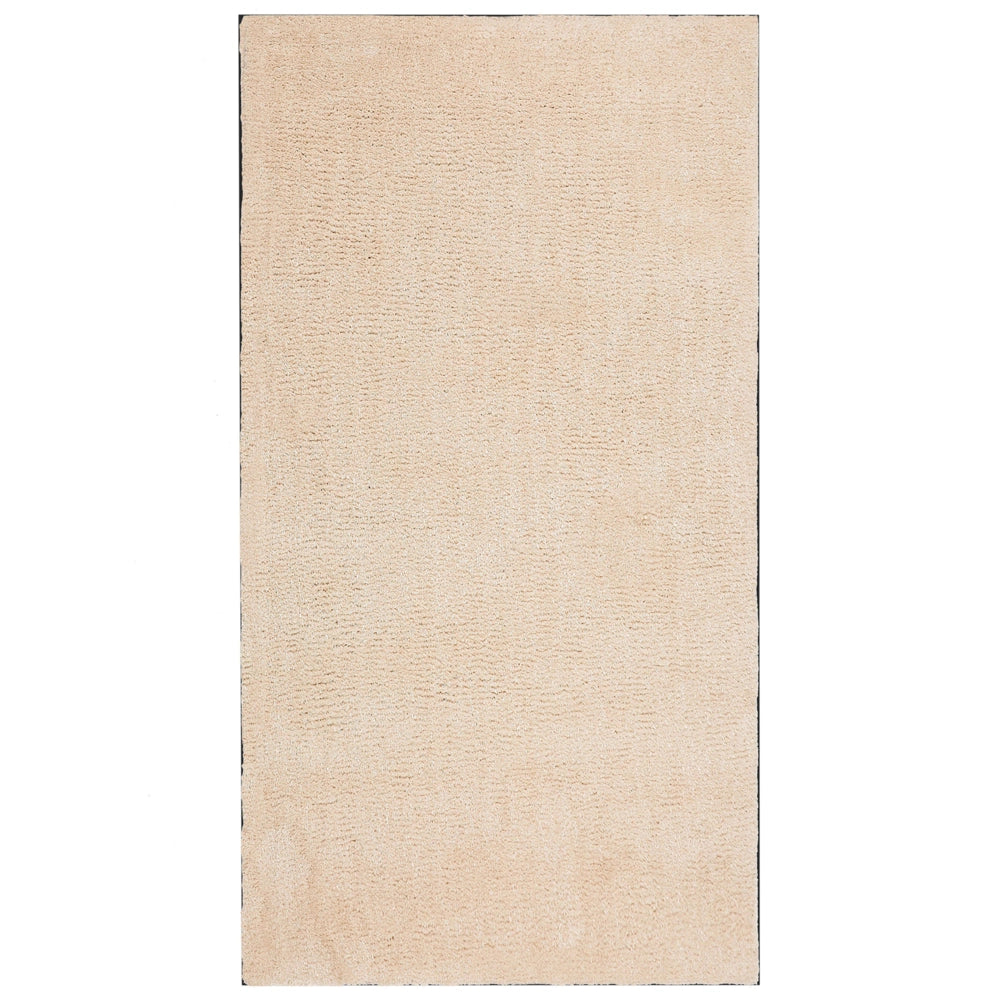 Tappeto Shaggy Beige 80 x 150 cm Tappeto rettangolare trapuntato moderno a pelo lungo
