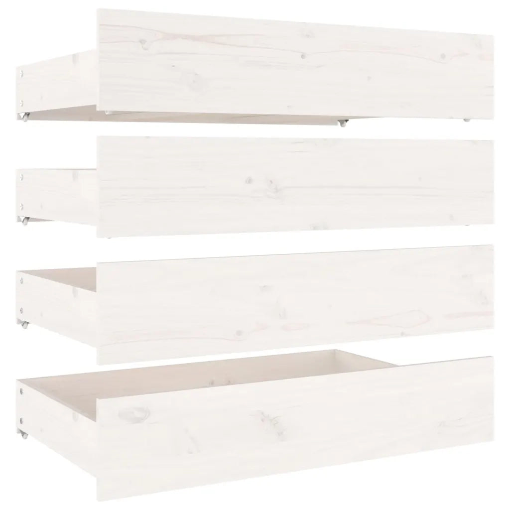 Giroletto con Cassetti Bianco 160x200 cm