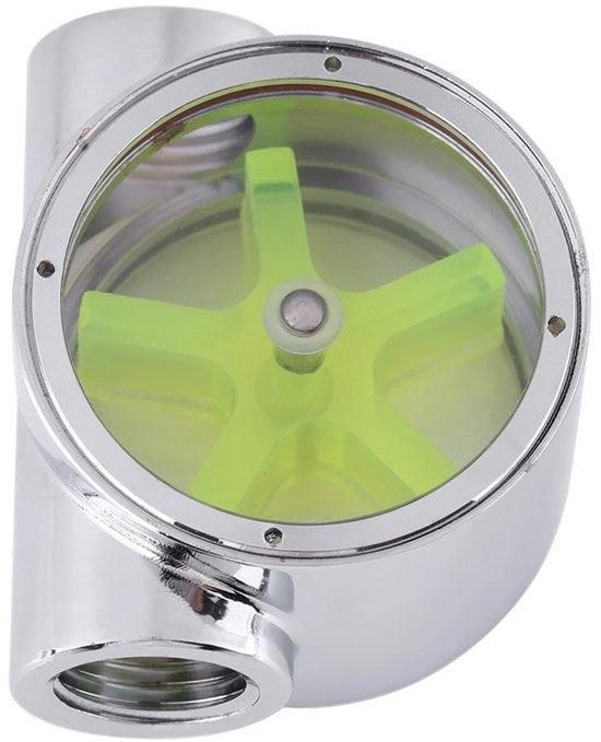 Indicatore di Flusso Metallico - Lega di Wolfram - 1/4 Pollici G1/4 - Acqua di Raffreddamento - Indicatore di Flusso - Sorveglianza dell'Overheating - Accessorio per Computer - Contatore di Flusso