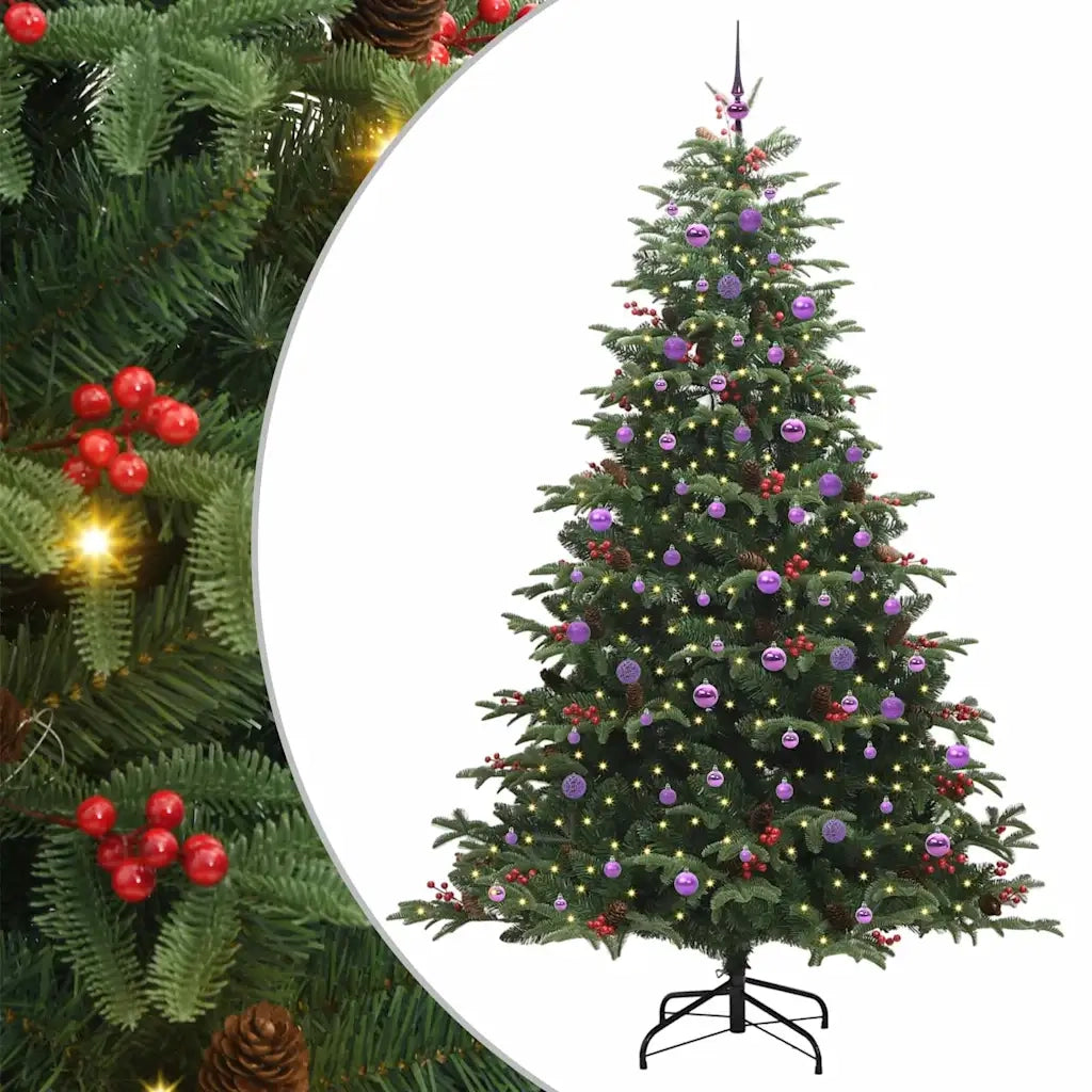 Albero di Natale artificiale con 300 LED Verde 240 cm 3395574