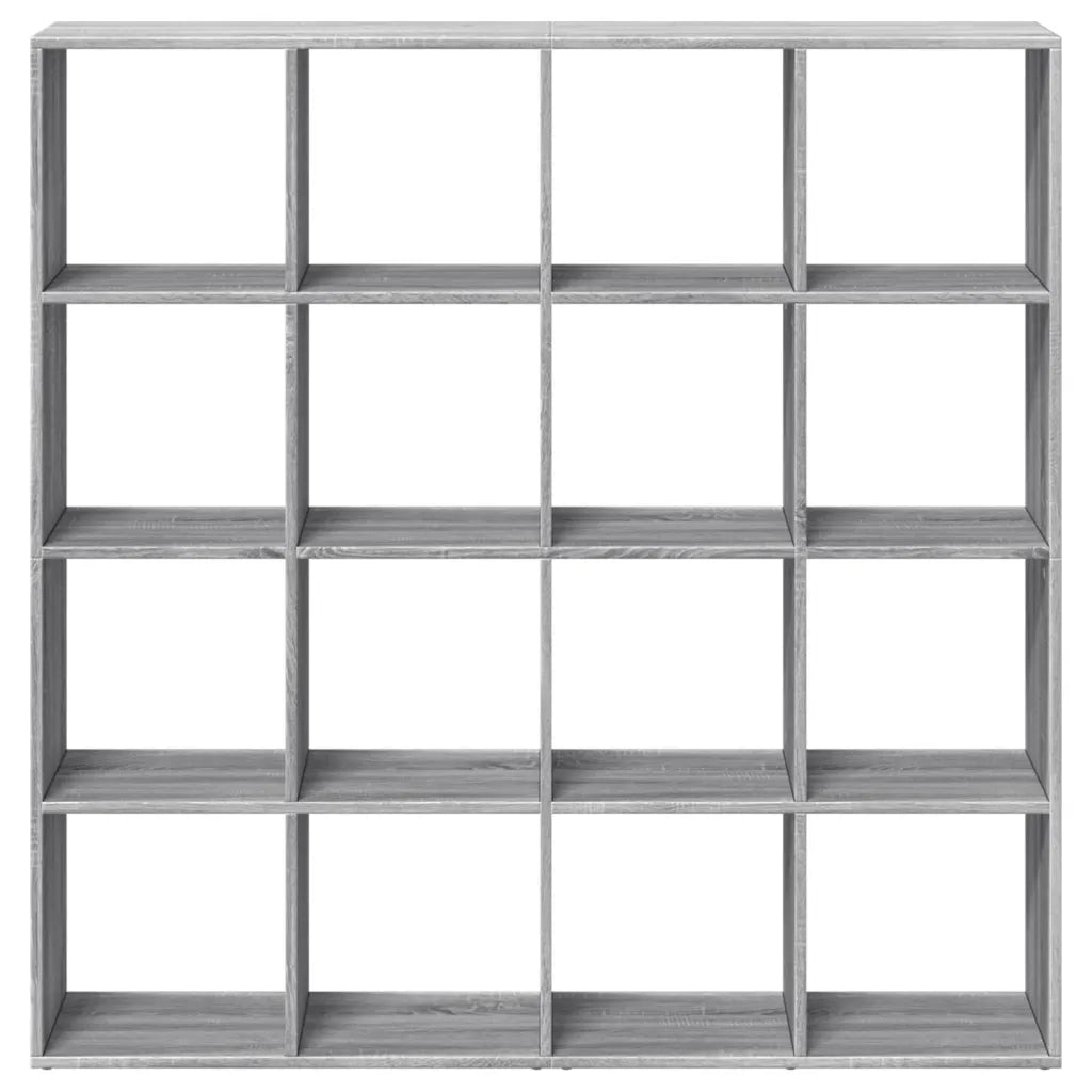 Libreria Grigio Sonoma 137,5x29x137,5 cm in Legno Multistrato 3310294