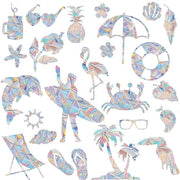 Decorazione per finestre senza forare - 24 pezzi - Stickers per finestre impermeabili - Stickers per finestre anti-insetti - Stickers per finestre con protezione per uccelli - Stickers per finestre con dinosauro - Stickers per finestre senza forare