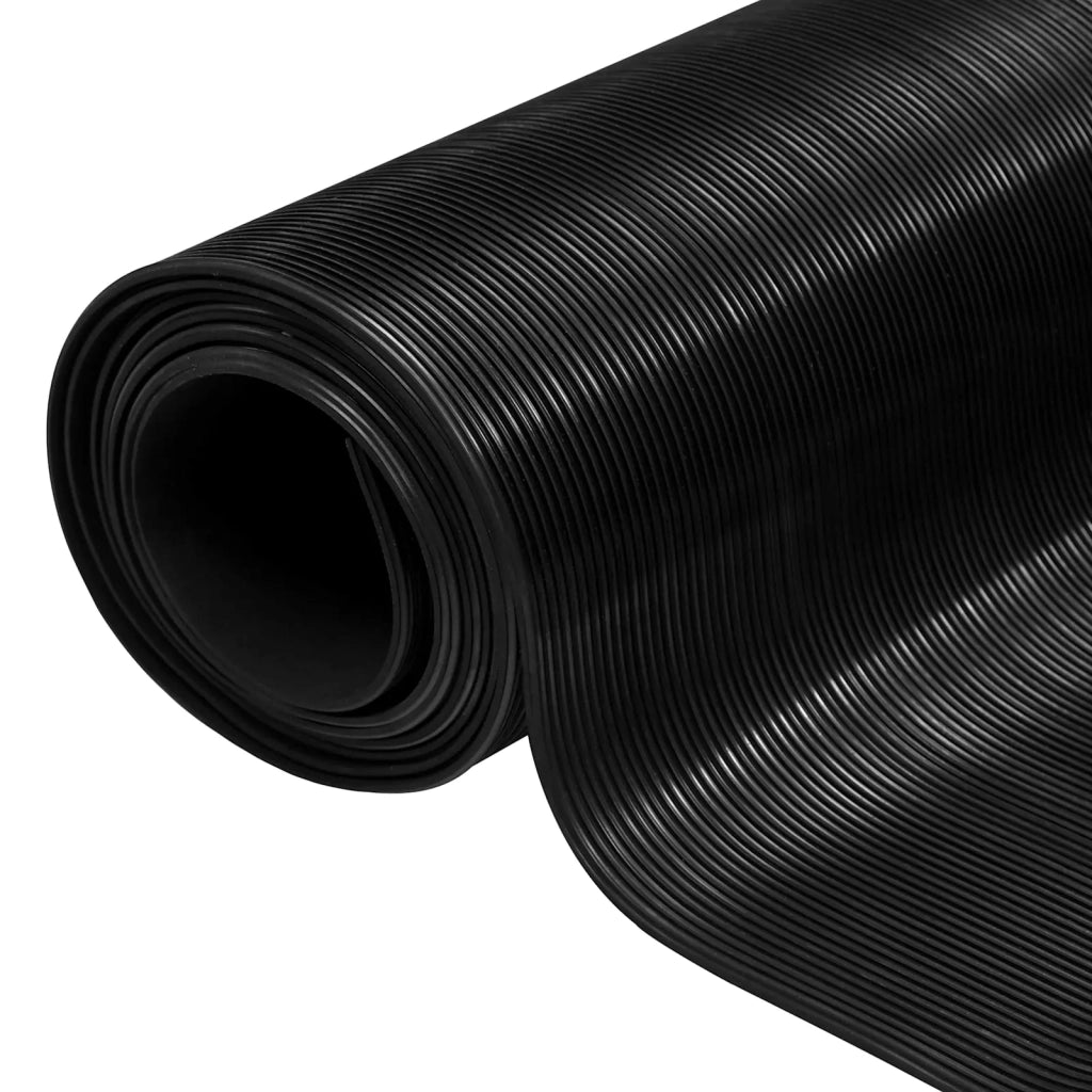 Tappeto per pavimento Nero 1 x 5 m Gomma 42046723