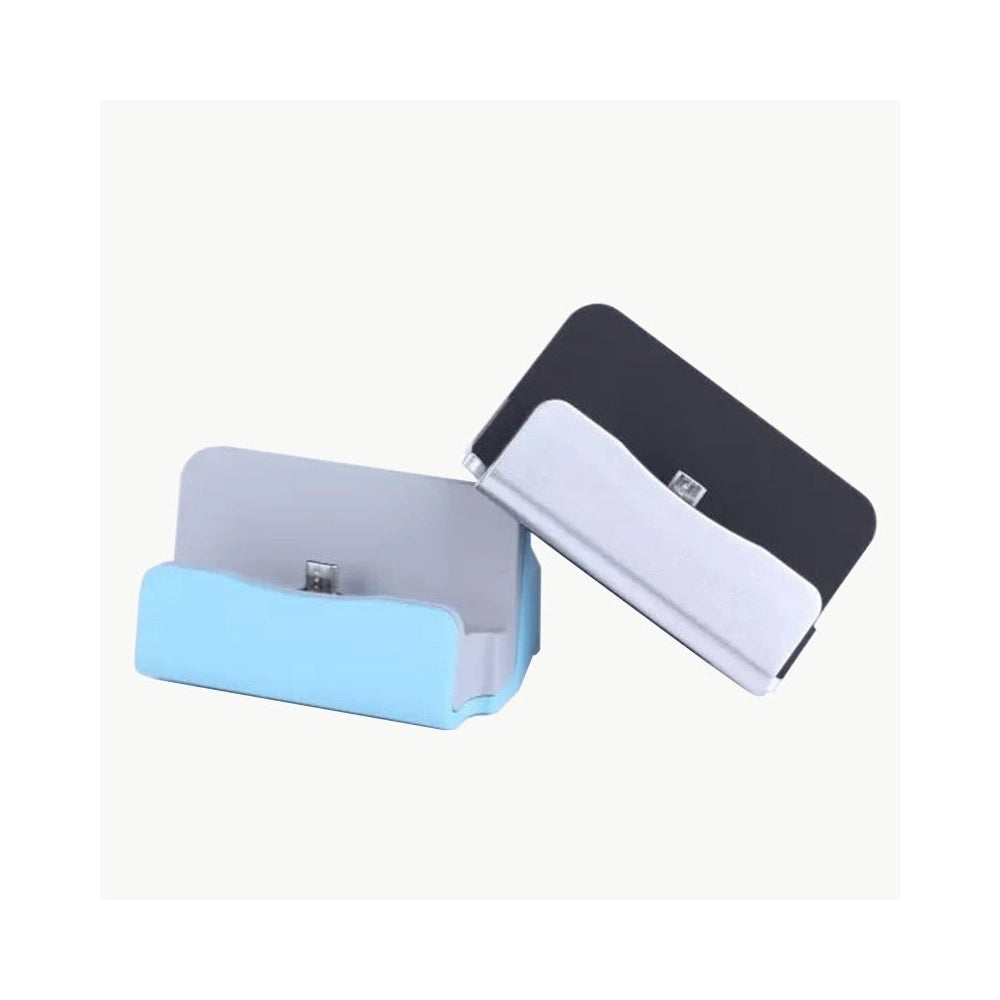 Trade Shop - Base Dock Caricabatterie X Attacco Micro Usb Supporto Tavolo Ricarica E Sync -