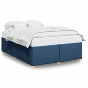 Letto matrimoniale | Letto per adulti | Giroletto senza Materasso Blu 160x200 cm in Tessuto