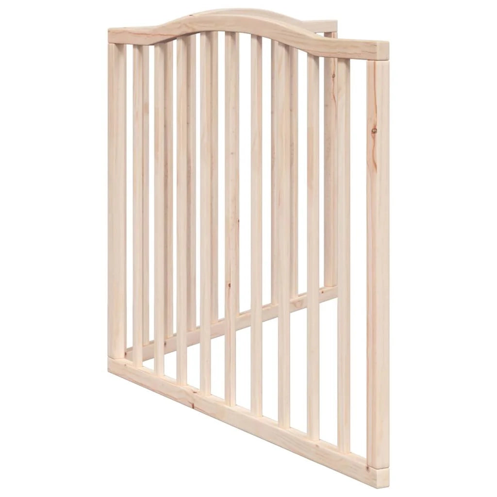 Cancelletto di sicurezza pieghevole per cani 2 pannelli 160 cm legno di pioppo marrone 02_0023040