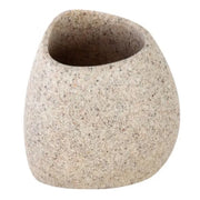 PORTASPAZZOLINI IN POLIRESINA MODELLO STONE DIM.CM (LXH):6,5X8,5  SABBIA   Idroweb