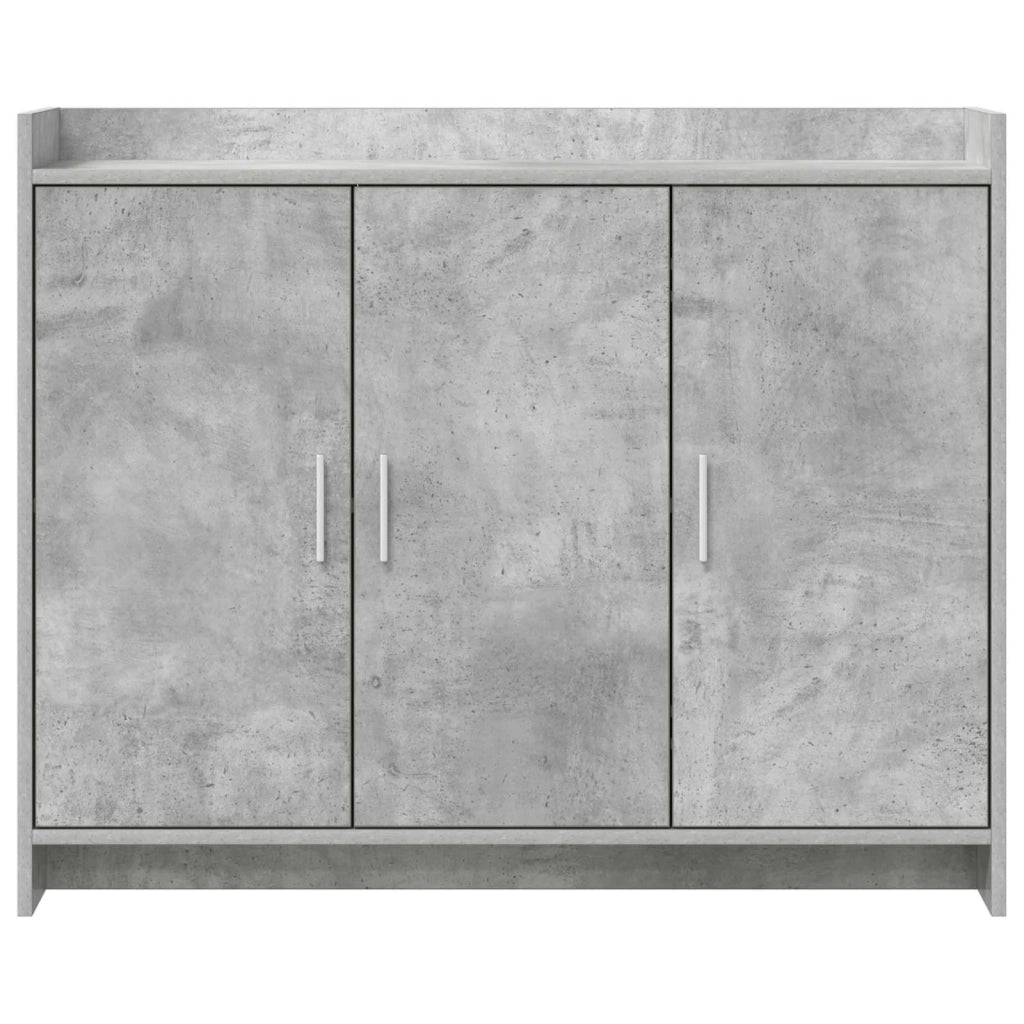 Credenza Grigio Cemento 98,5 x 33 x 80 cm Legno ingegnerizzato 8011126