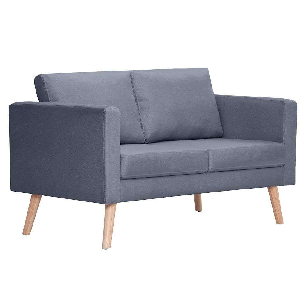 Divano a 2 Posti-Sofa 2 Posti in Tessuto Grigio Scuro 369727