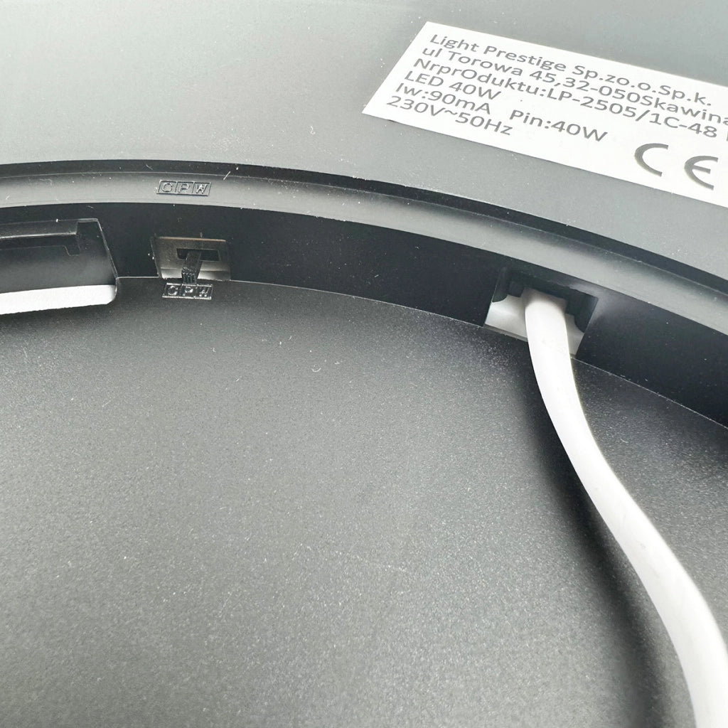 Plafoniera LED rotonda nera Ø30cm 24W CCT California