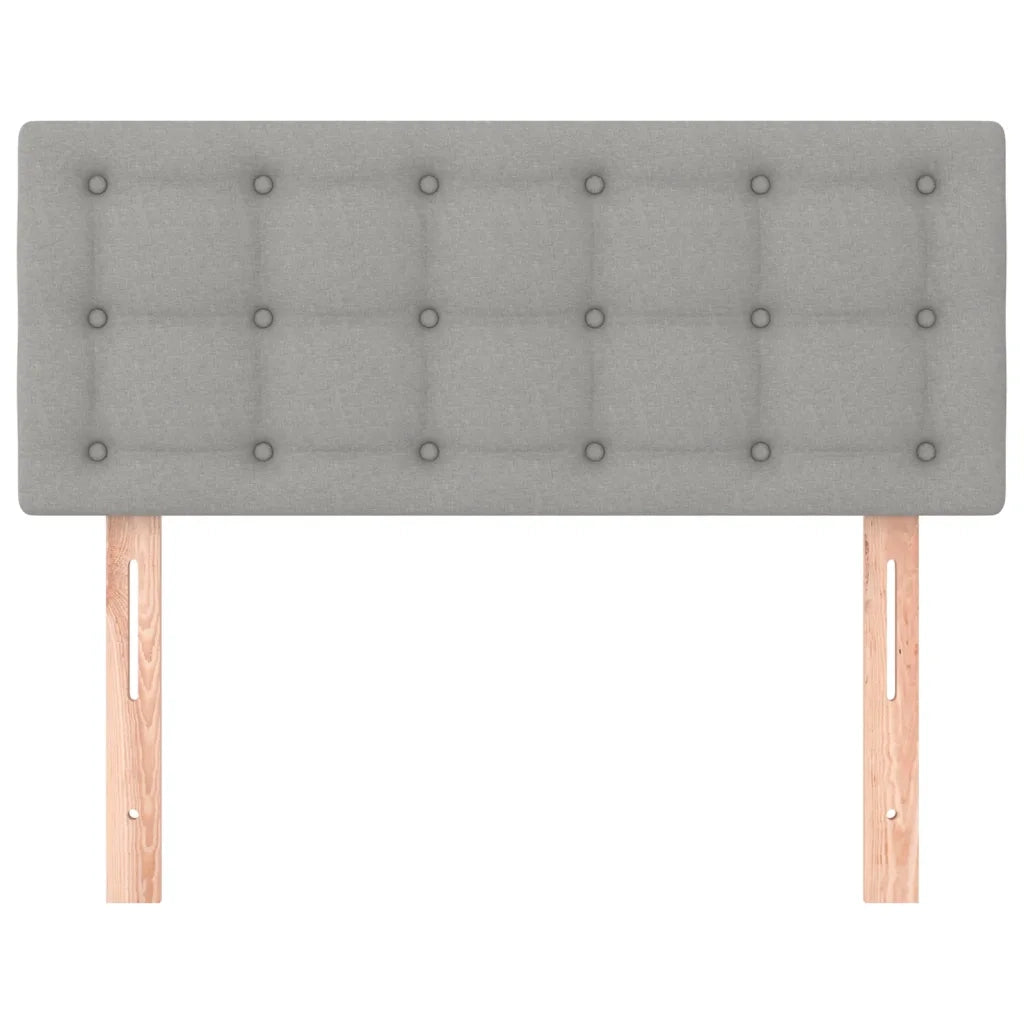 Testiera-Testata Decorativa Grigio Chiaro 100x5x78/88 cm in Tessuto 277932