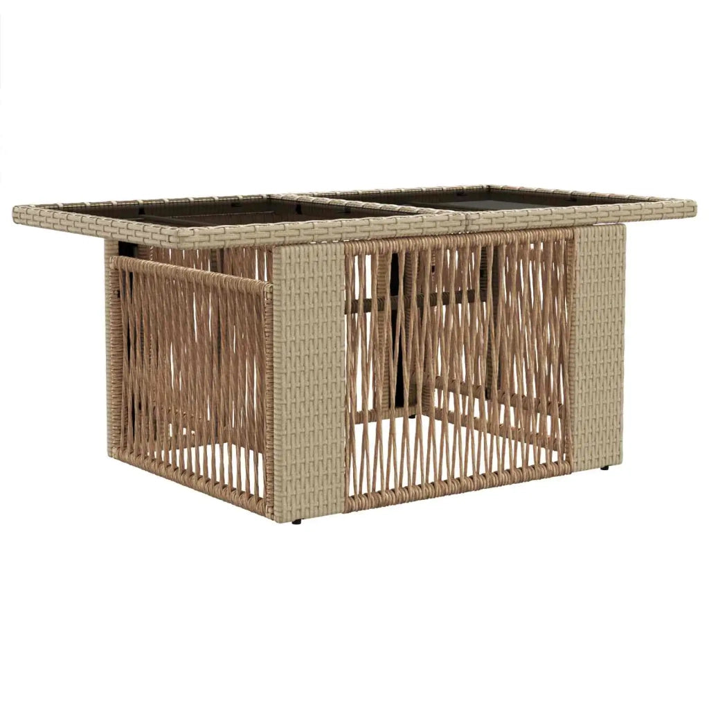 Set Divano da Giardino 7 pz Beige polyrattan 3436443
