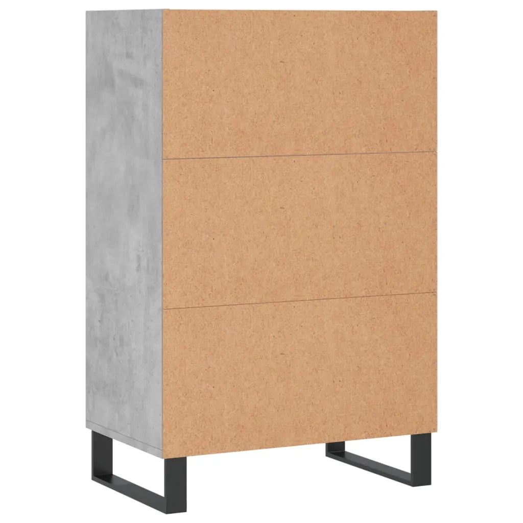 Credenza | Madia | Buffet da pranzo | Armadio da pranzo Grigio Cemento 57x35x90 cm in Legno Multistrato
