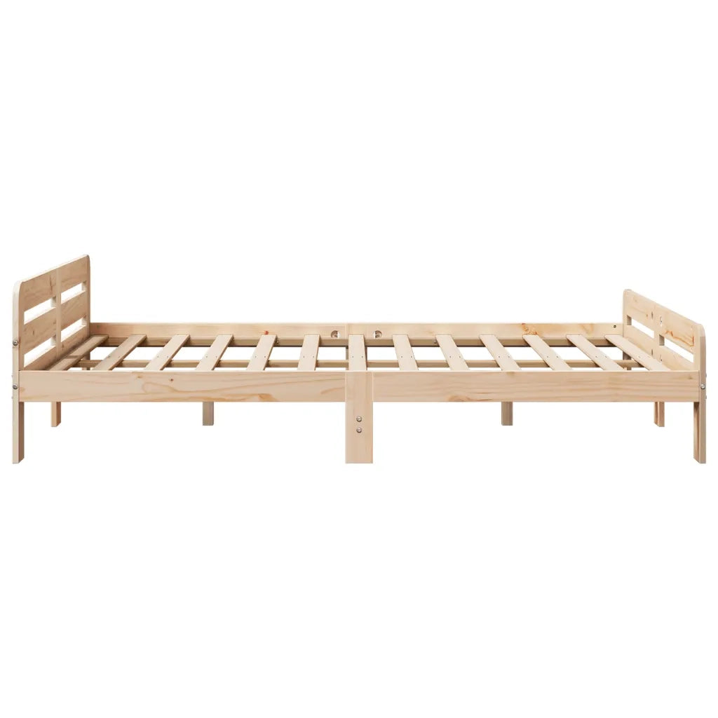 Letto senza Materasso 150x200 cm in Legno Massello di Pino 855469