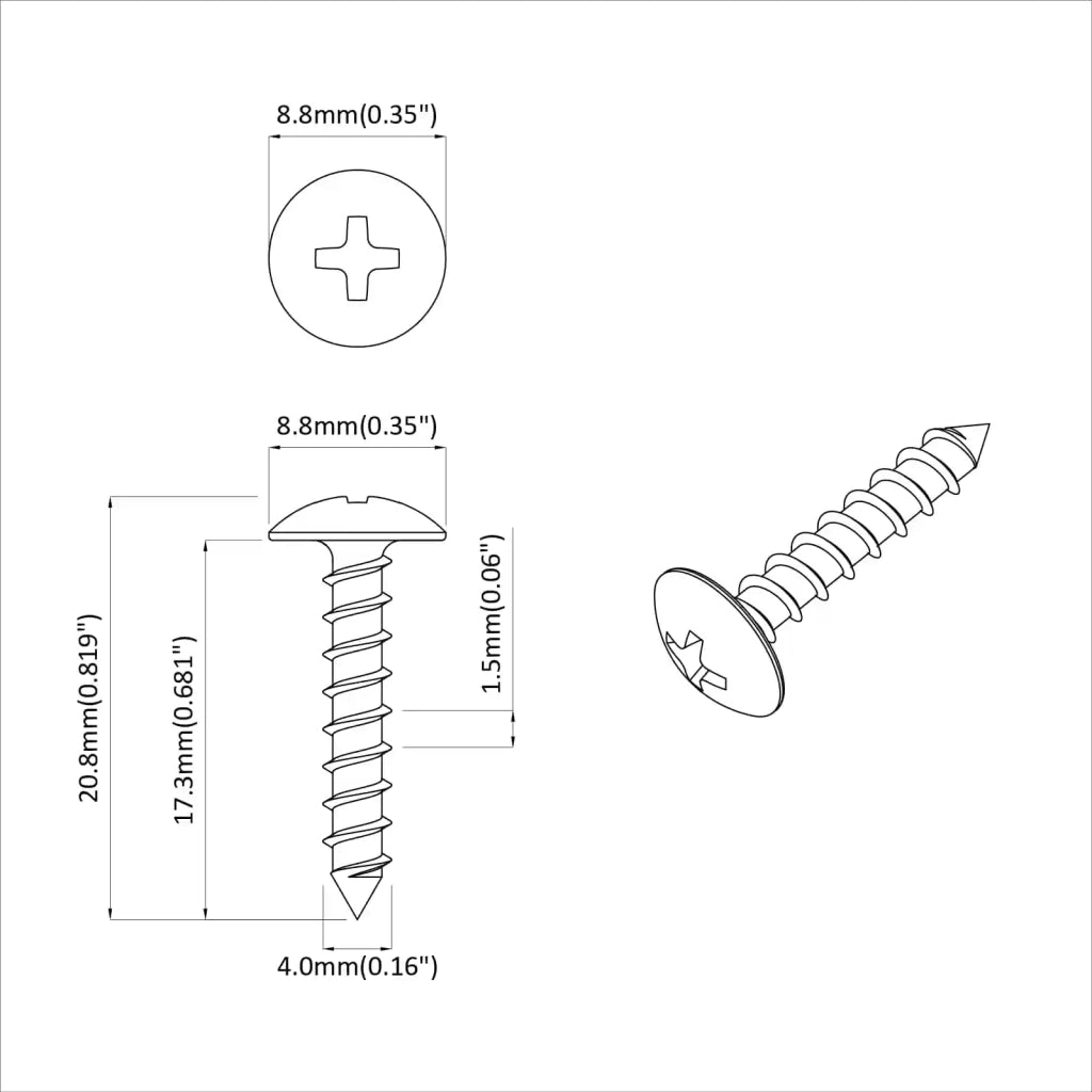 Chiodo autofilettante 10976 pcs Zincato Acciaio 864504