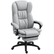 Sedia da ufficio con funzione massaggio, sedia ergonomica da scrivania con funzione reclinabile, sedia direzionale regolabile in altezza con funzione