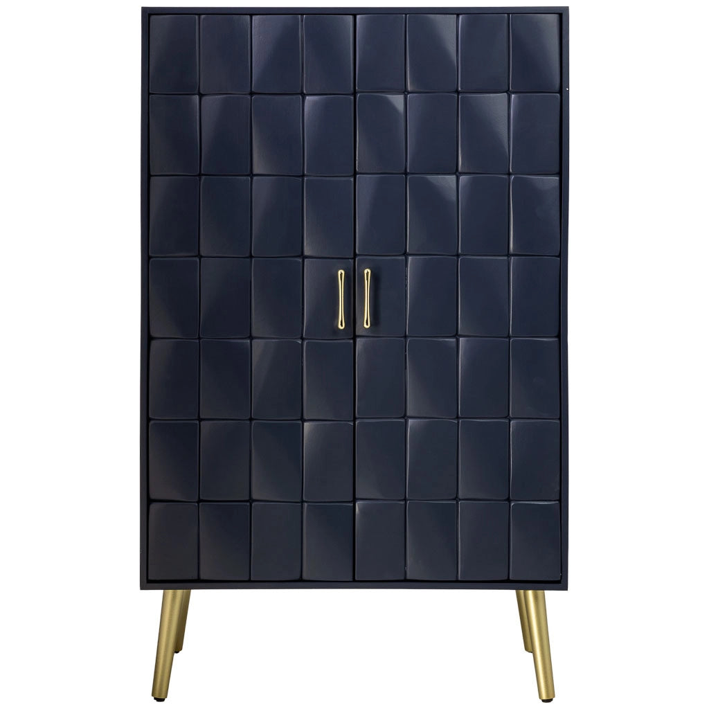 Armadio in legno nero 76x42x125h cm