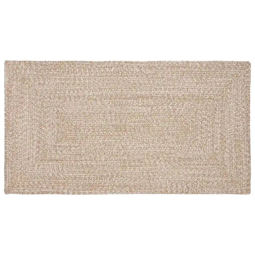 Tappeti per area | Tappeti a zone Naturale e Bianco 80 x 150 cm Juta