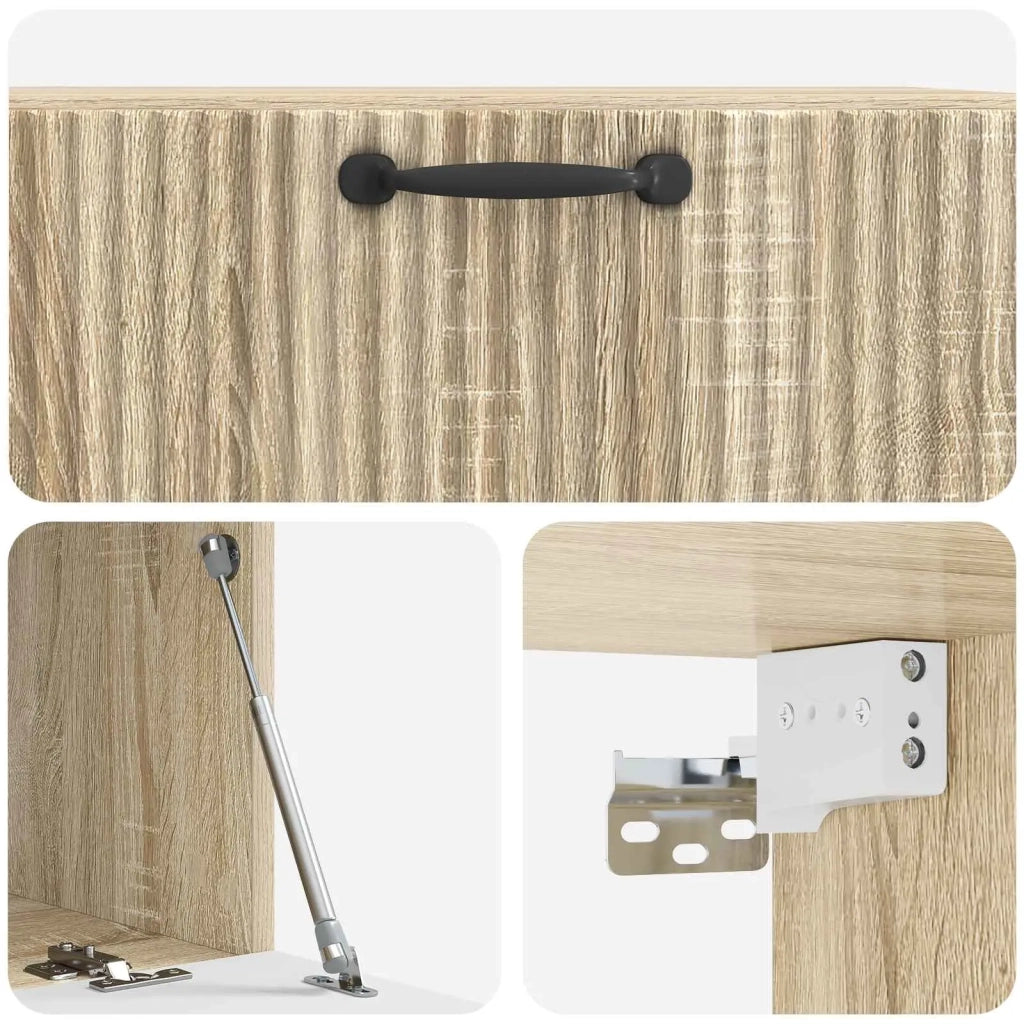 Mobile Porta TV da Muro Rovere Sonoma 78,5 x 41 x 30 cm 899027