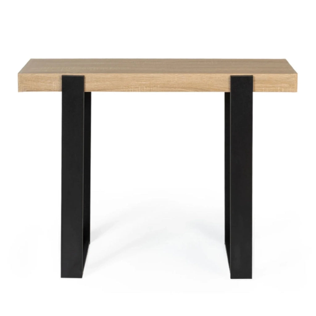 IDMarket - Consolle PHOENIX legno e nera
