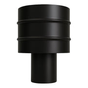Fumaiolo 4 venti acciaio al carbonio verniciato spessore 1,2 mm diametro 80 per stufa pellet