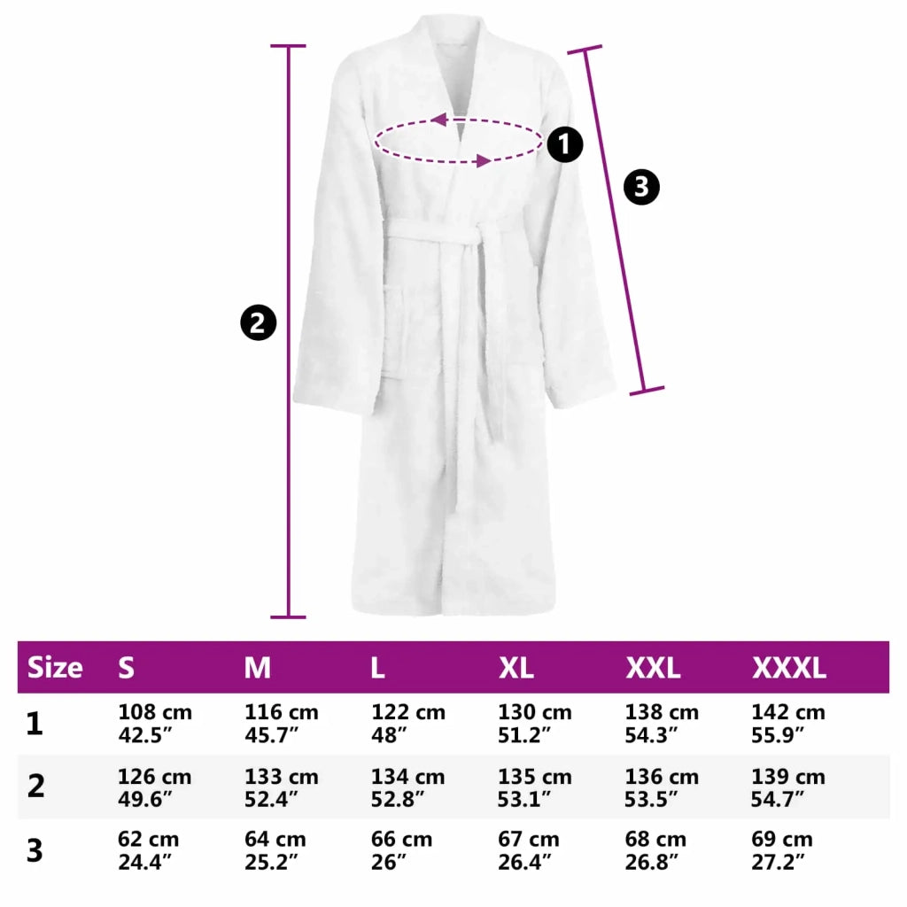 Accappatoio KINN Bianco XXXL Cotone 4100846