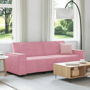 Divano a 3 Posti rosa 220x78x84 cm in Velluto 4105033