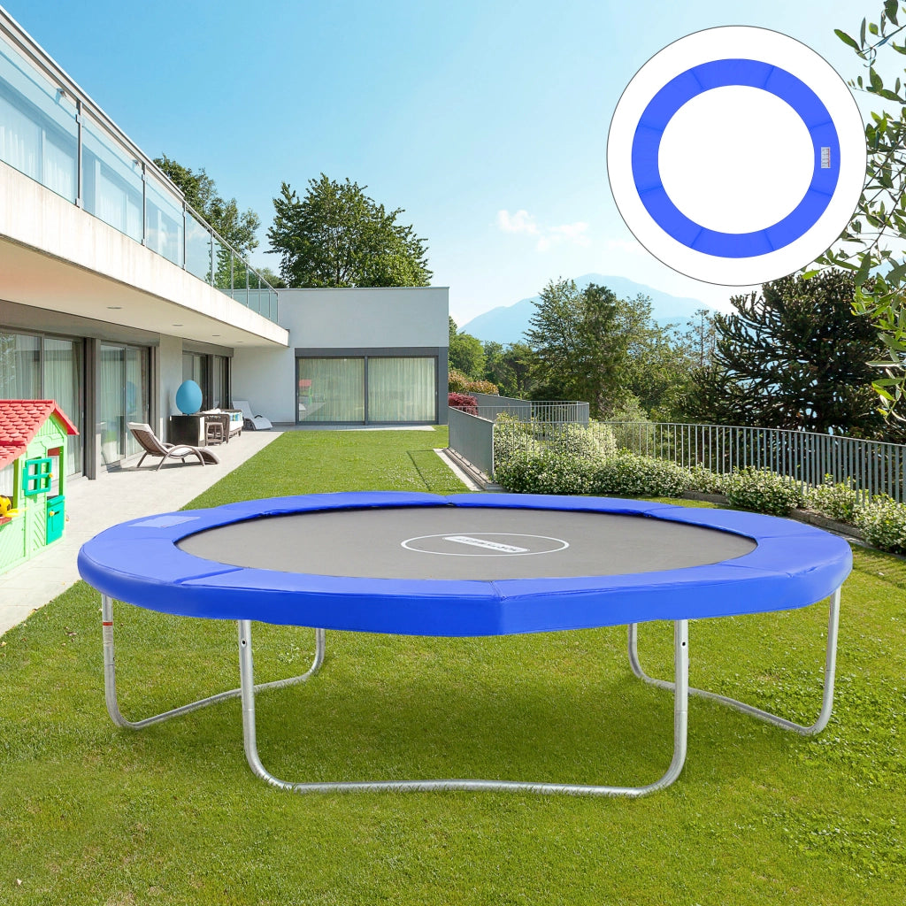 Copertura Tappeto Elastico Giardino Imbottita ¨C Zephmum ¨C Blu ?244cm