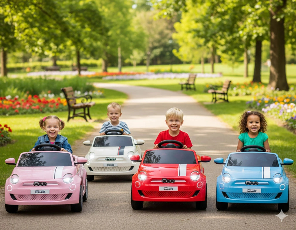 Macchina Elettrica per Bambini Licenza Ufficiale Fiat 500 Small 10,8V 3,1Ah Bianco